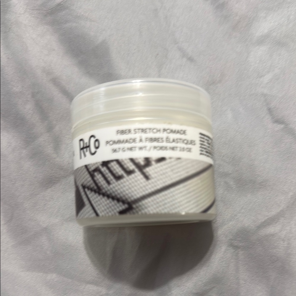 R+Co Fiber Stretch Pomade in White and Black